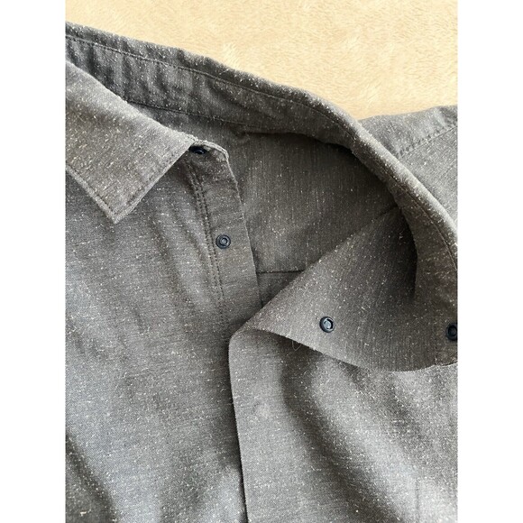 Lululemon Snap Front Men’s XL Blue Marled Front Double Pocket Long Sleeve EUC - Picture 8 of 10